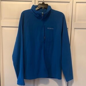 Columbia blue fleece half zip jacket